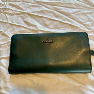 Coach Green Leather Wallet